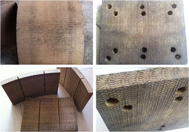 การขุดเจาะบ่อน้ำมันบล็อกเบรคถนนทอผ้าเบรคสำหรับเครื่องเจาะ